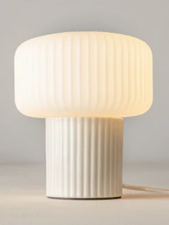 Lampe de bureau en céramique blanc cassé 9x16x19cm Omaggio - Maytoni