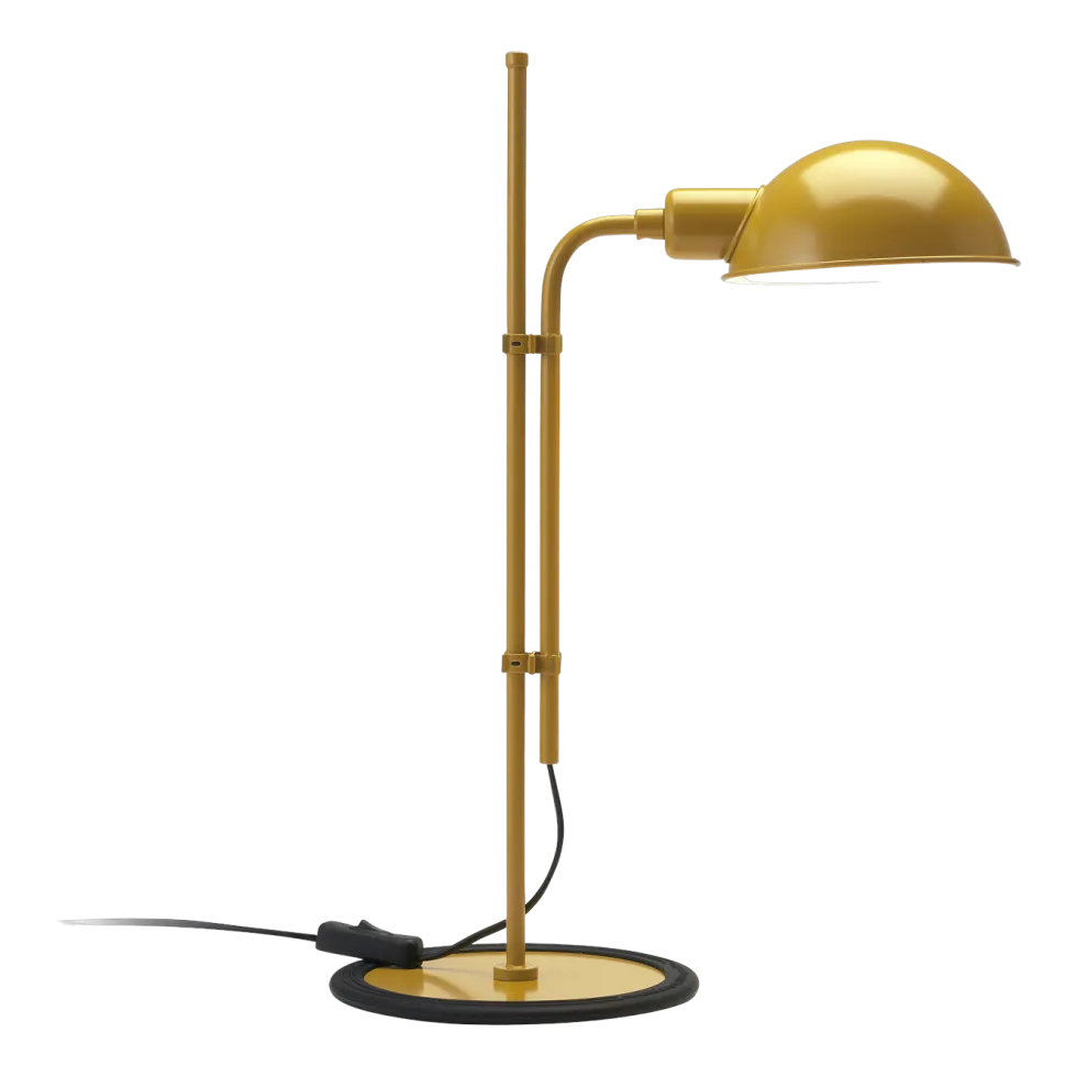 Lampe de bureau en fer moutarde Funiculi S - Marset