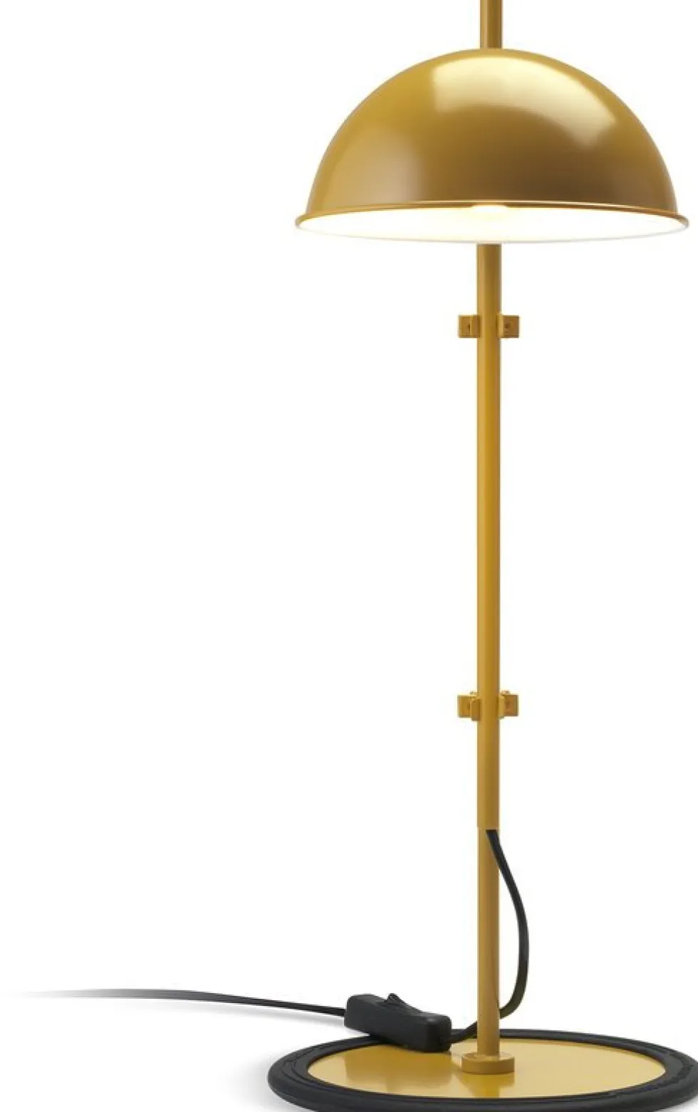 Lampe de bureau en fer moutarde Funiculi S - Marset