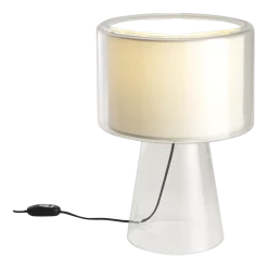 Lampe de bureau en verre soufflé beige 53cm Mercer - Marset