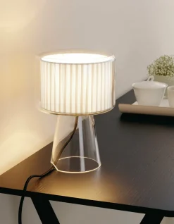Lampe de bureau en verre soufflé blanc 53cm Mercer - Marset
