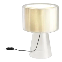 Lampe de bureau en verre soufflé blanc 53cm Mercer - Marset