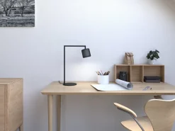 Lampe de bureau noire mat 51cm Grain XS - Herstal