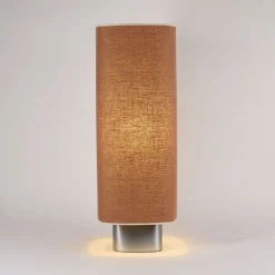 Lampe de sol en tissu marron et métal 79cm Dolce - Market Set