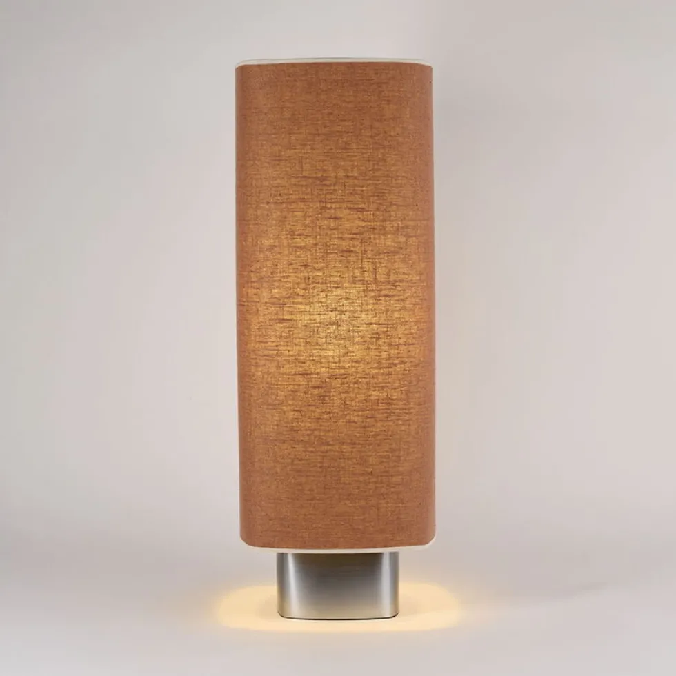 Lampe de sol en tissu marron et métal 79cm Dolce - Market Set