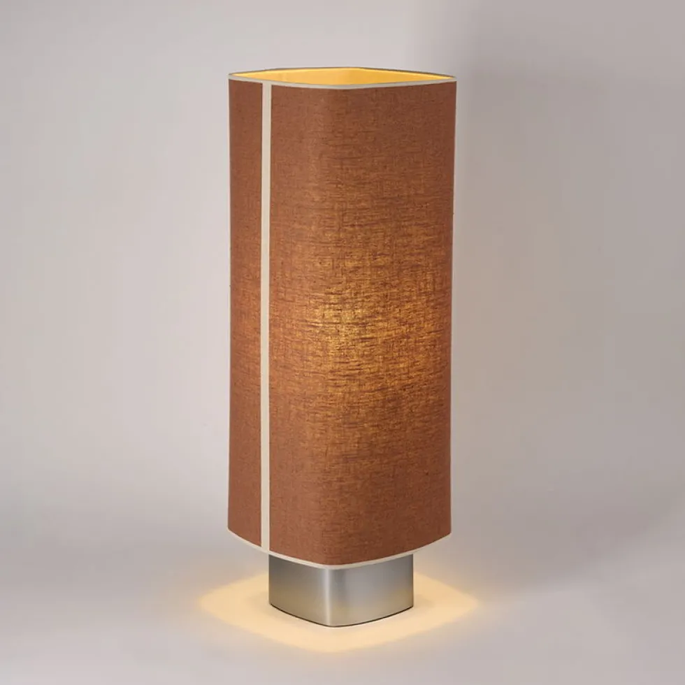 Lampe de sol en tissu marron et métal 79cm Dolce - Market Set