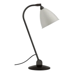 Lampe de table classique en laiton blanche base noire 48 cm BL2 - Gubi