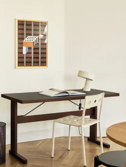 Lampe de table en aluminium blanc Slant - Hay