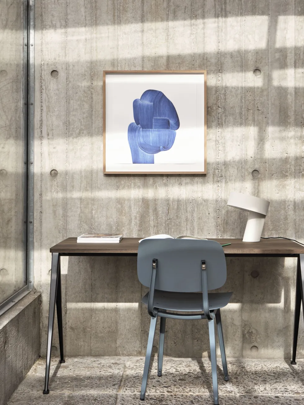 Lampe de table en aluminium blanc Slant - Hay