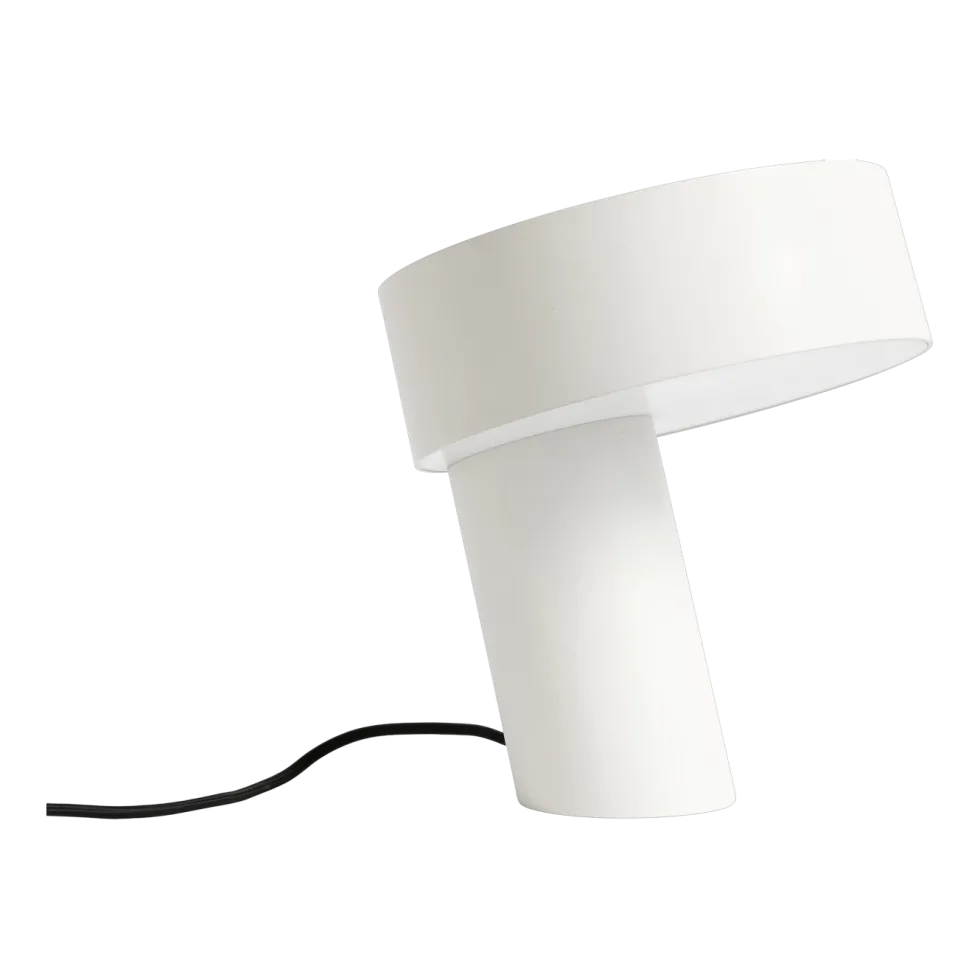 Lampe de table en aluminium blanc Slant - Hay