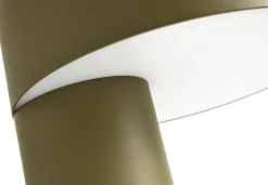 Lampe de table en aluminium kaki Slant - Hay