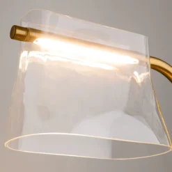Lampe de table en laiton et verre 41x48,5cm Cabaret - Maytoni