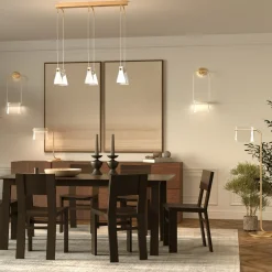Lampe de table en laiton et verre 41x48,5cm Cabaret - Maytoni