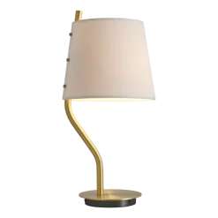 Lampe de table en laiton satiné 45x20cm Couture - CVL Luminaires