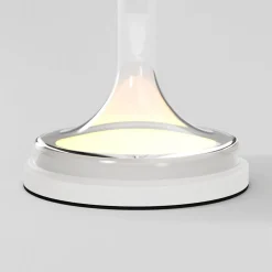 Lampe de table en métal et verre blanc 28x18cm Spirito - Maytoni