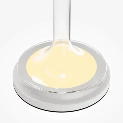 Lampe de table en métal et verre blanc 28x18cm Spirito - Maytoni