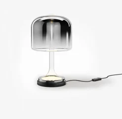 Lampe de table en métal et verre fumé gris 28x18cm Spirito - Maytoni