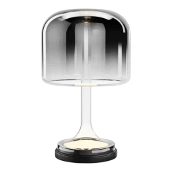 Lampe de table en métal et verre fumé gris 26x42cm Spirito - Maytoni