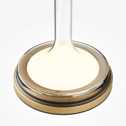 Lampe de table en métal et verre or 28x18cm Spirito - Maytoni