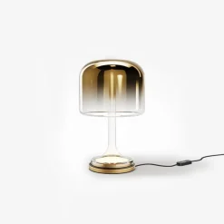 Lampe de table en métal et verre or 28x18cm Spirito - Maytoni