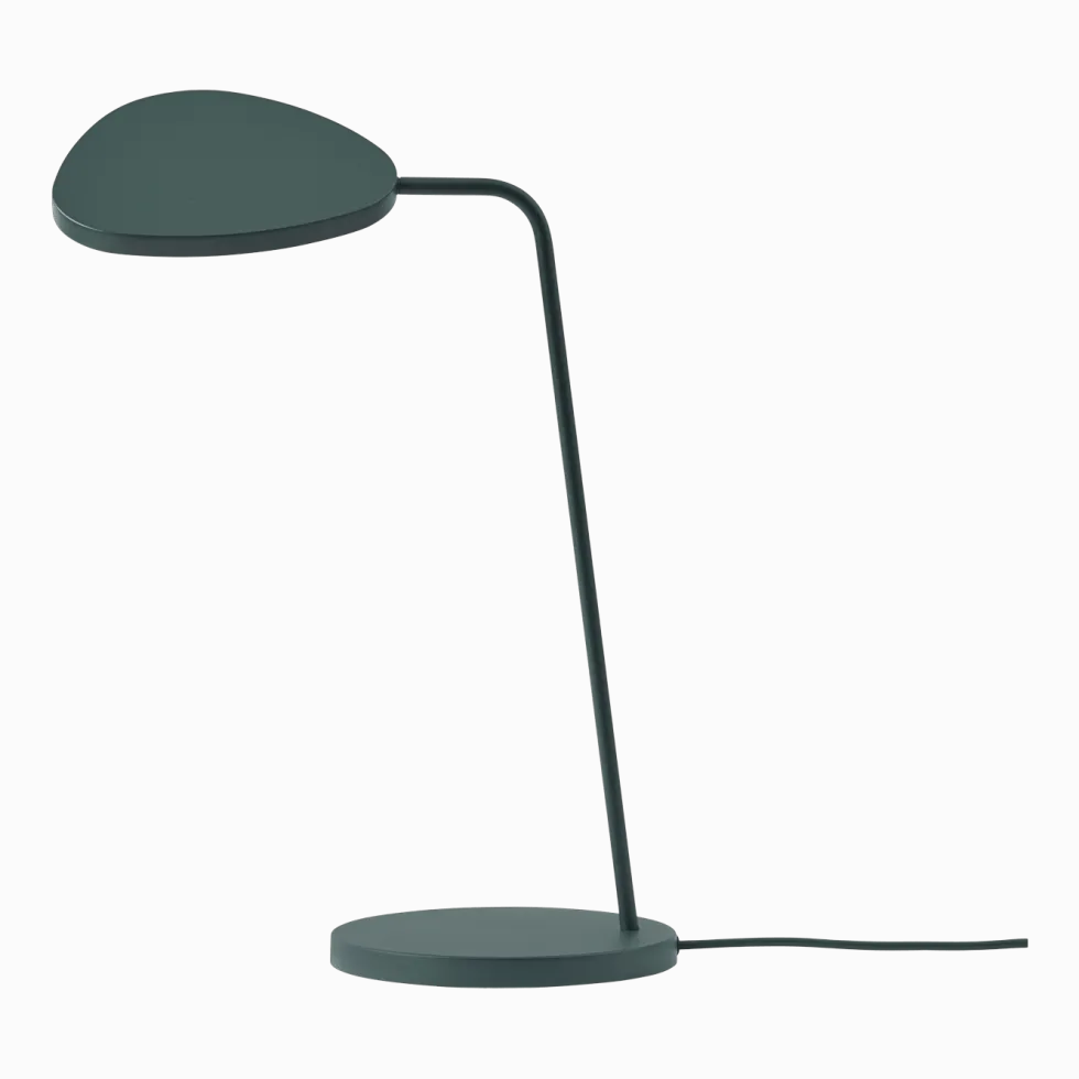 Lampe de table en métal vert foncé 41,5 cm Leaf - Muuto