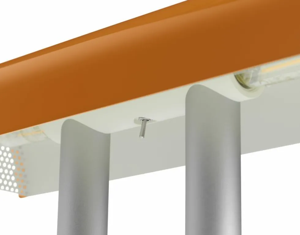 Lampe de table orange carbonisé Anagram - HAY
