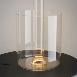 Lampe de table portable en aluminium blanc et vase en verre 12x34,8cm AI Collaboration - Maytoni