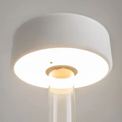 Lampe de table portable en aluminium blanc et vase en verre 12x34,8cm AI Collaboration - Maytoni