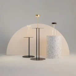 Lampe de table portable en aluminium blanc 12x34,5cm AI Collaboration - Maytoni