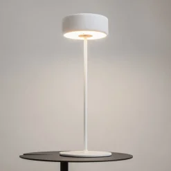 Lampe de table portable en aluminium blanc 12x34,5cm AI Collaboration - Maytoni