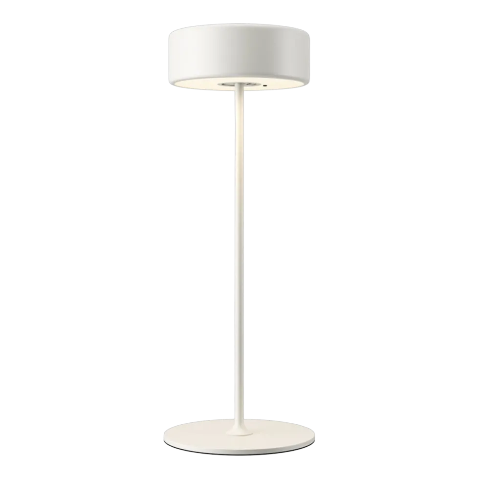 Lampe de table portable en aluminium blanc 12x34,5cm AI Collaboration - Maytoni