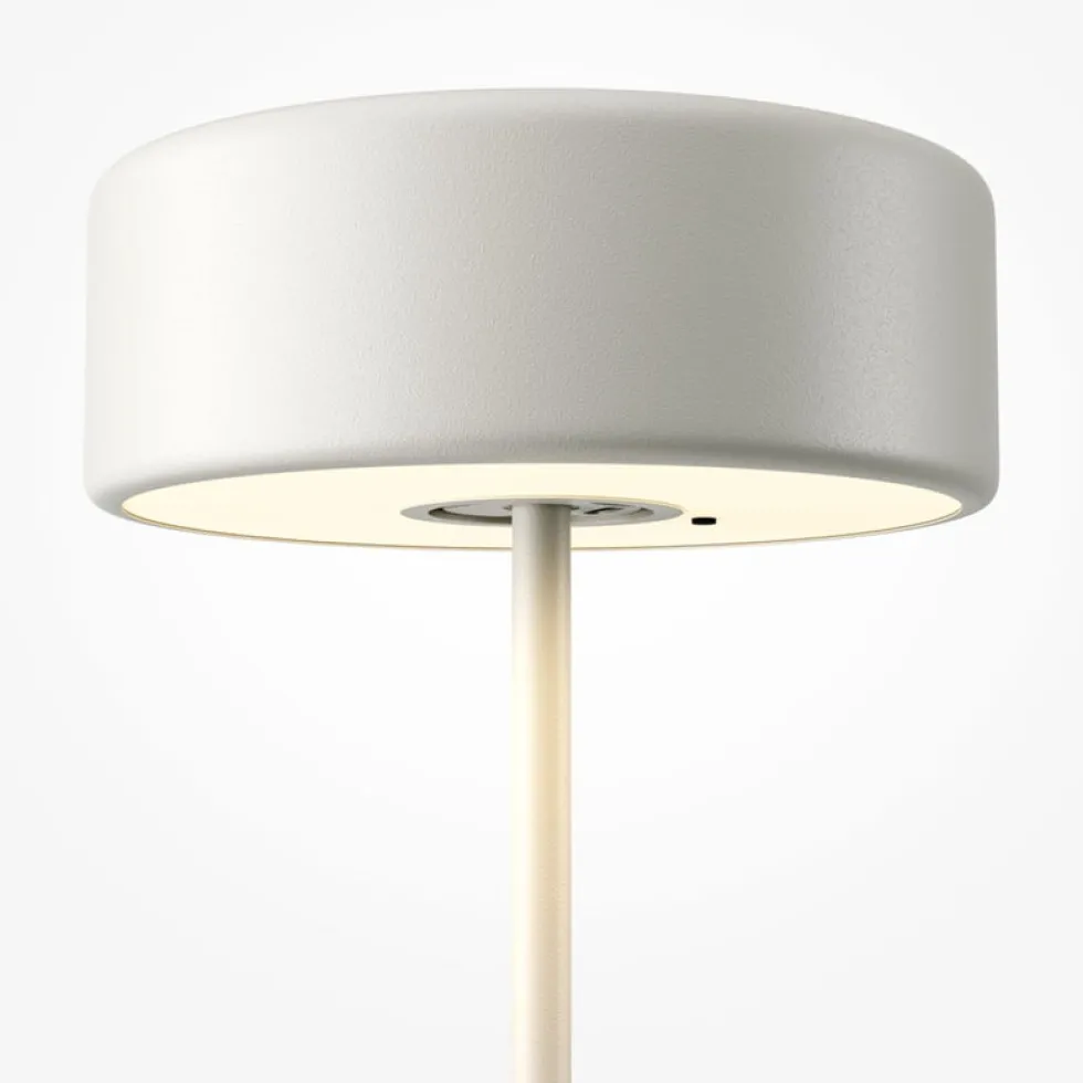 Lampe de table portable en aluminium blanc 12x34,5cm AI Collaboration - Maytoni