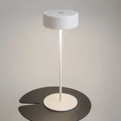 Lampe de table portable en aluminium blanc 12x34,5cm AI Collaboration - Maytoni
