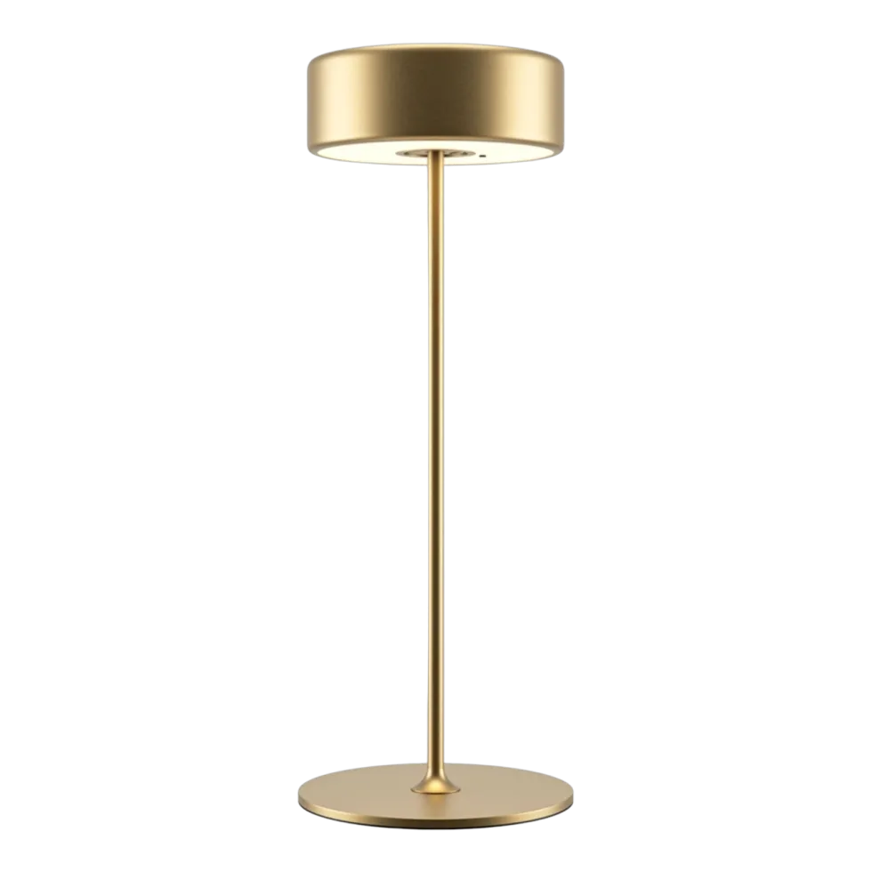 Lampe de table portable en aluminium doré 12x34,5cm AI Collaboration - Maytoni