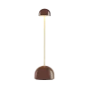 Lampe de table portable en polycarbonate chocolat 9x31cm Sips - Marset