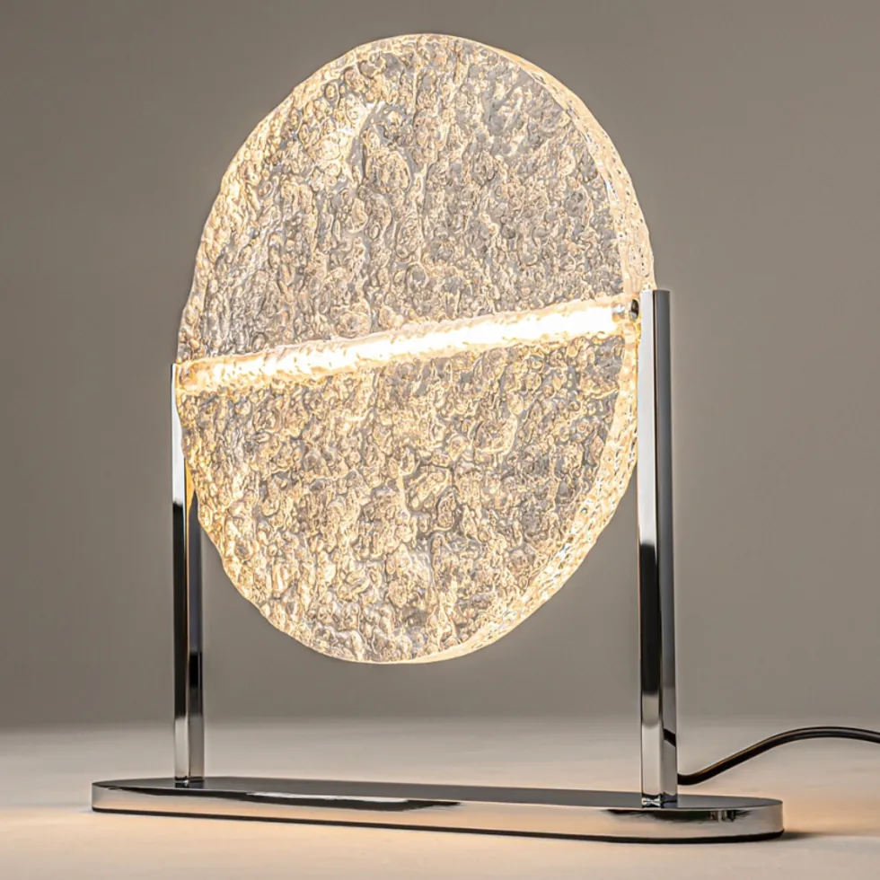 Lampe de table ronde en métal et acrylique 35x31cm Mangata - Maytoni