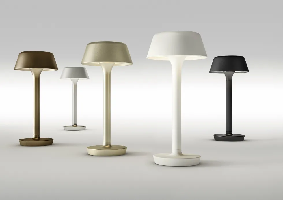 Lampe de table sans fil champagne Firefly - Panzeri