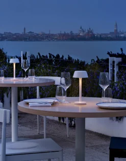 Lampe de table sans fil noir mat Firefly - Panzeri