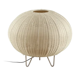 Lampe d'extérieur led non dimmable en acier inoxydable et abat-jour ivoire 61cm Garota P/01 - Bover