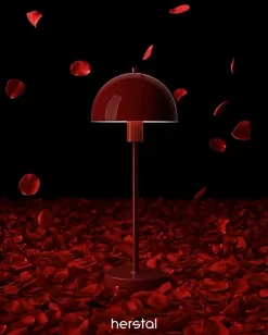 Lampe en métal rouge 20x50cm Valentine - Herstal