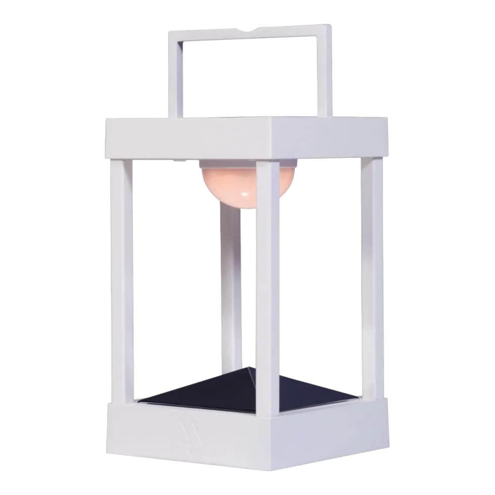 Lampe lanterne 30 cm blanche La Lampe Parc - Maiori