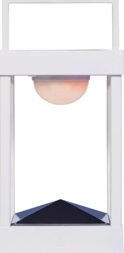 Lampe lanterne 30 cm blanche La Lampe Parc - Maiori