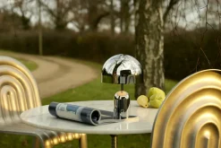 Lampe portable en abs argenté 28cm Bell - Tom Dixon