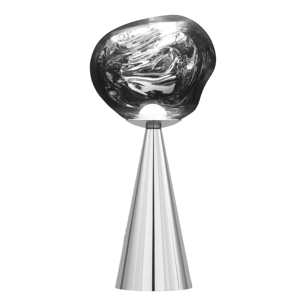 Lampe portable en abs argenté 28cm Melt - Tom Dixon