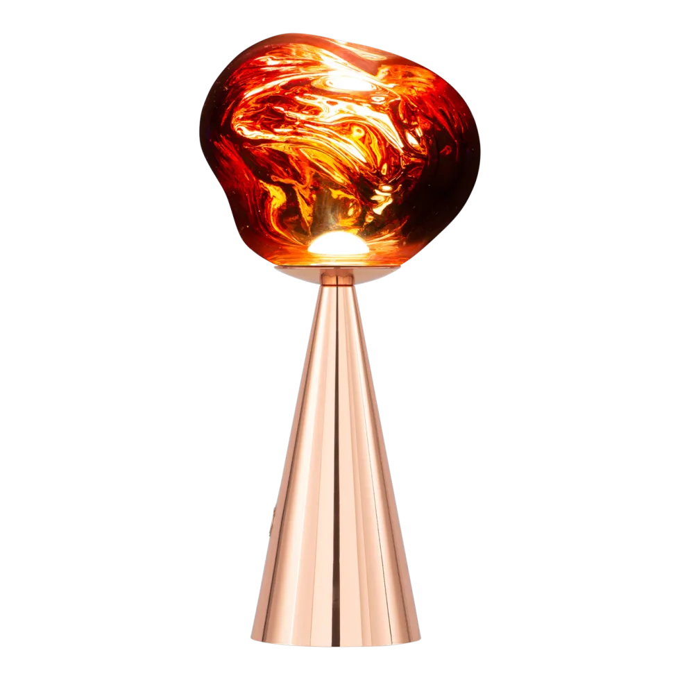 Lampe portable en abs cuivré 28cm Melt - Tom Dixon