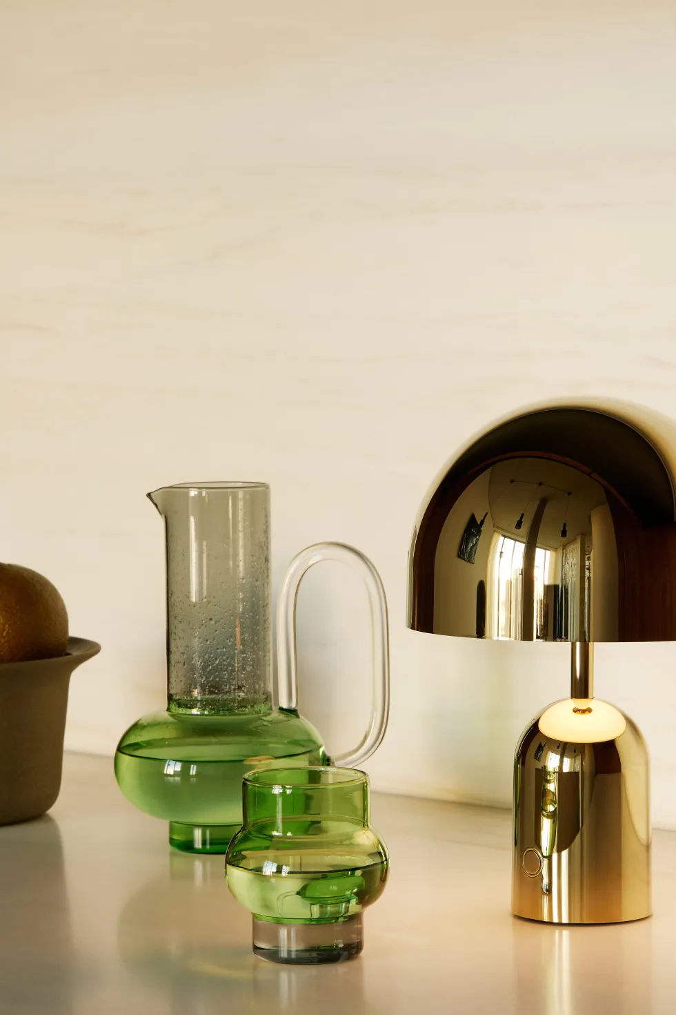 Lampe portable en abs doré 28cm Bell - Tom Dixon