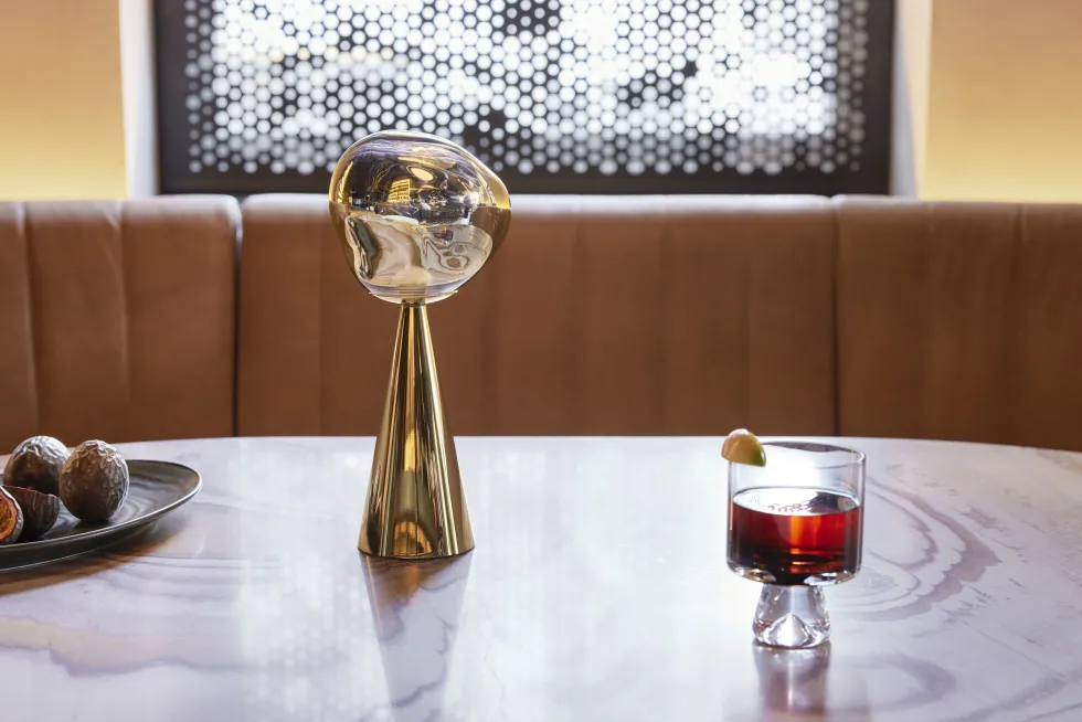 Lampe portable en abs doré 28cm Melt - Tom Dixon