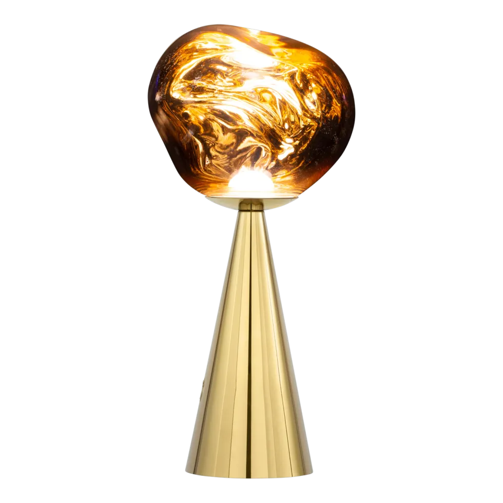 Lampe portable en abs doré 28cm Melt - Tom Dixon