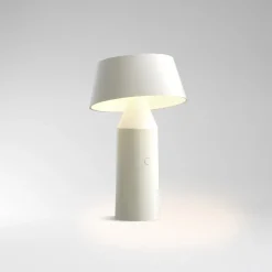 Lampe portable en acier blanche 22,5 cm Bicoca - Marset