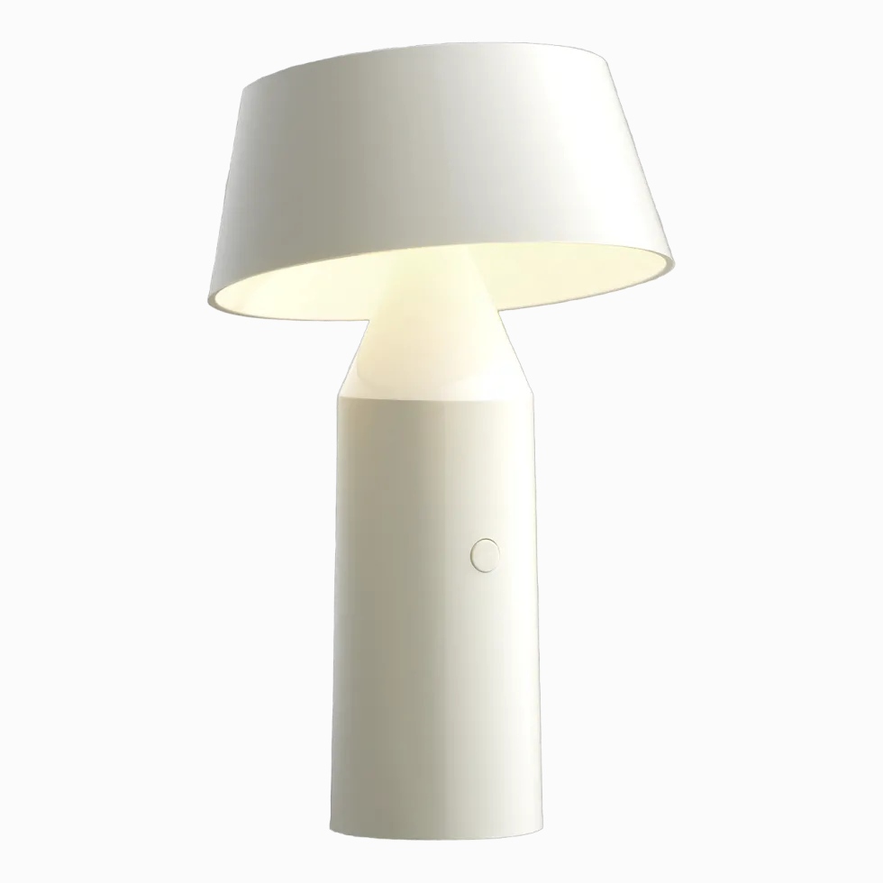Lampe portable en acier blanche 22,5 cm Bicoca - Marset